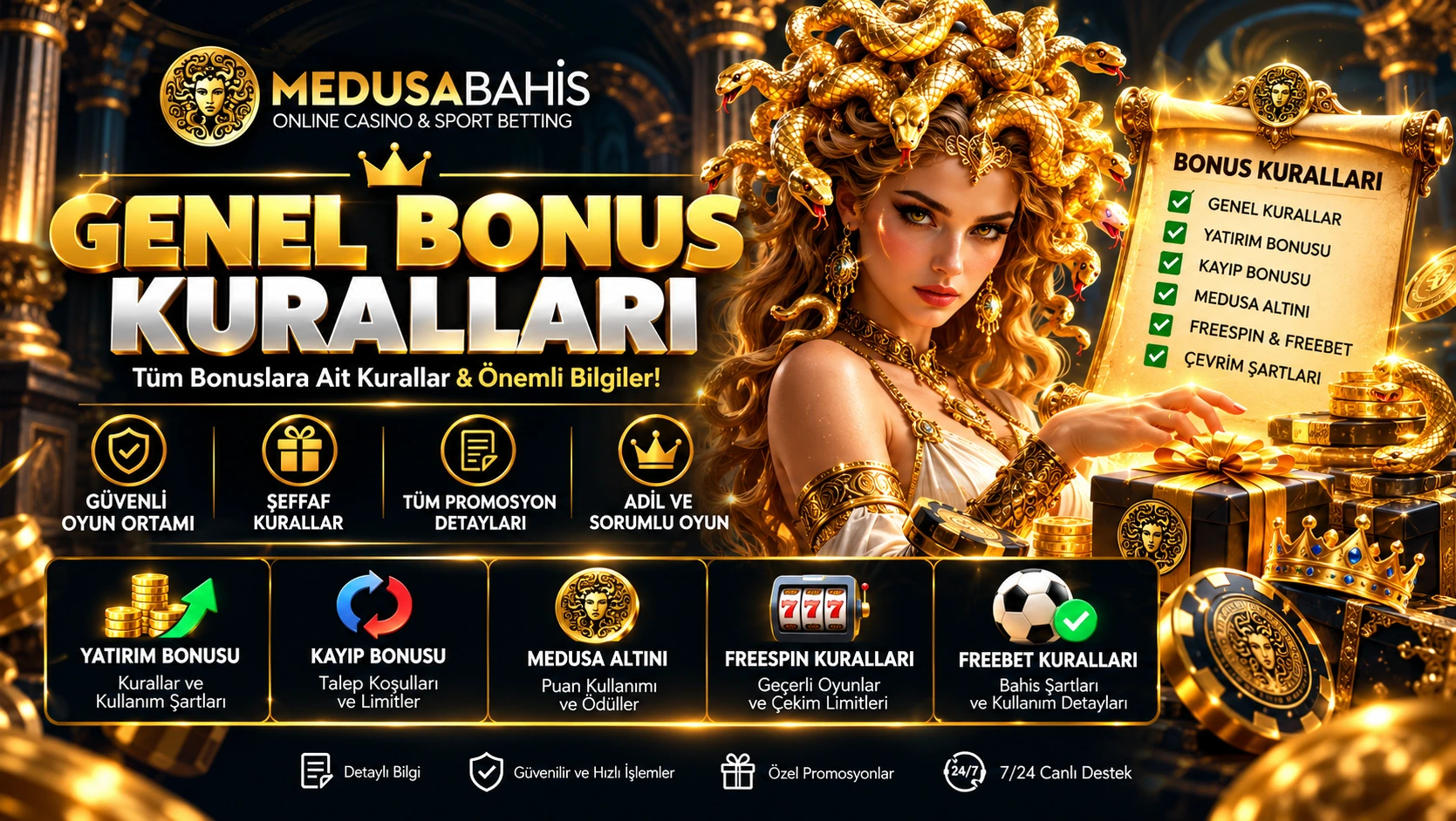 MedusaBahis genel bonus kuralları ve promosyon koşulları
