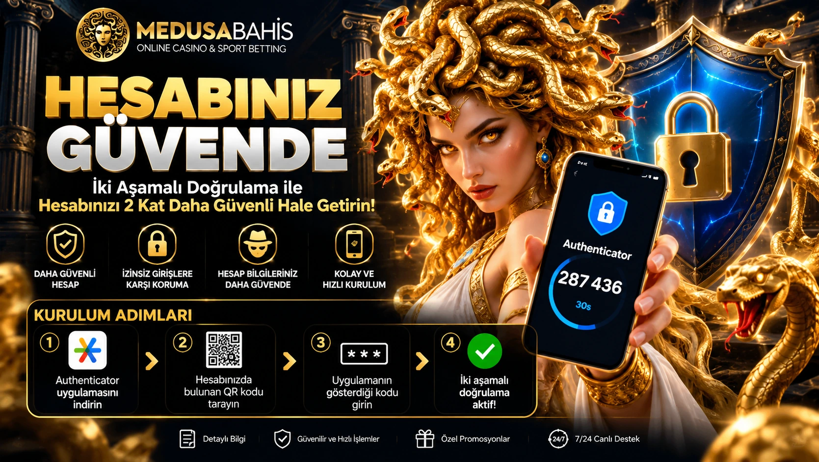 MedusaBahis hesap güvenliği ve iki aşamalı doğrulama rehberi